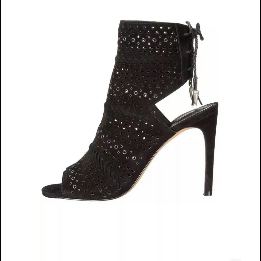 Dolce Vita Harmon black suede stiletto heels - Picture 3 of 4